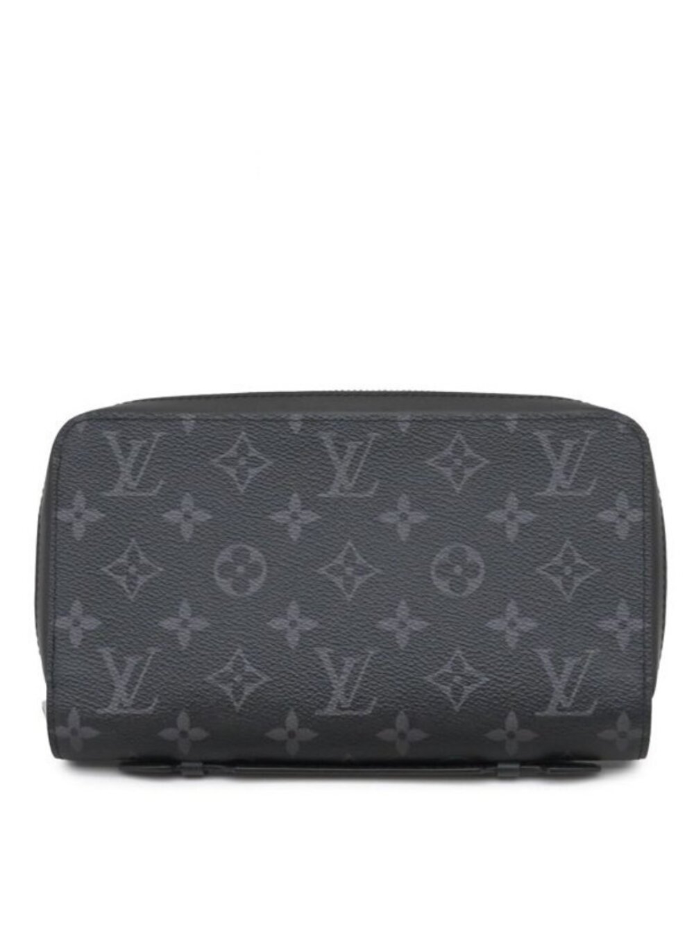 Louis Vuitton Wallet Zippy XL Monogram Eclipse Silver Black Zip Around Travel